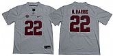 Alabama Crimson Tide 22 Najee Harris White College Football Jersey,baseball caps,new era cap wholesale,wholesale hats